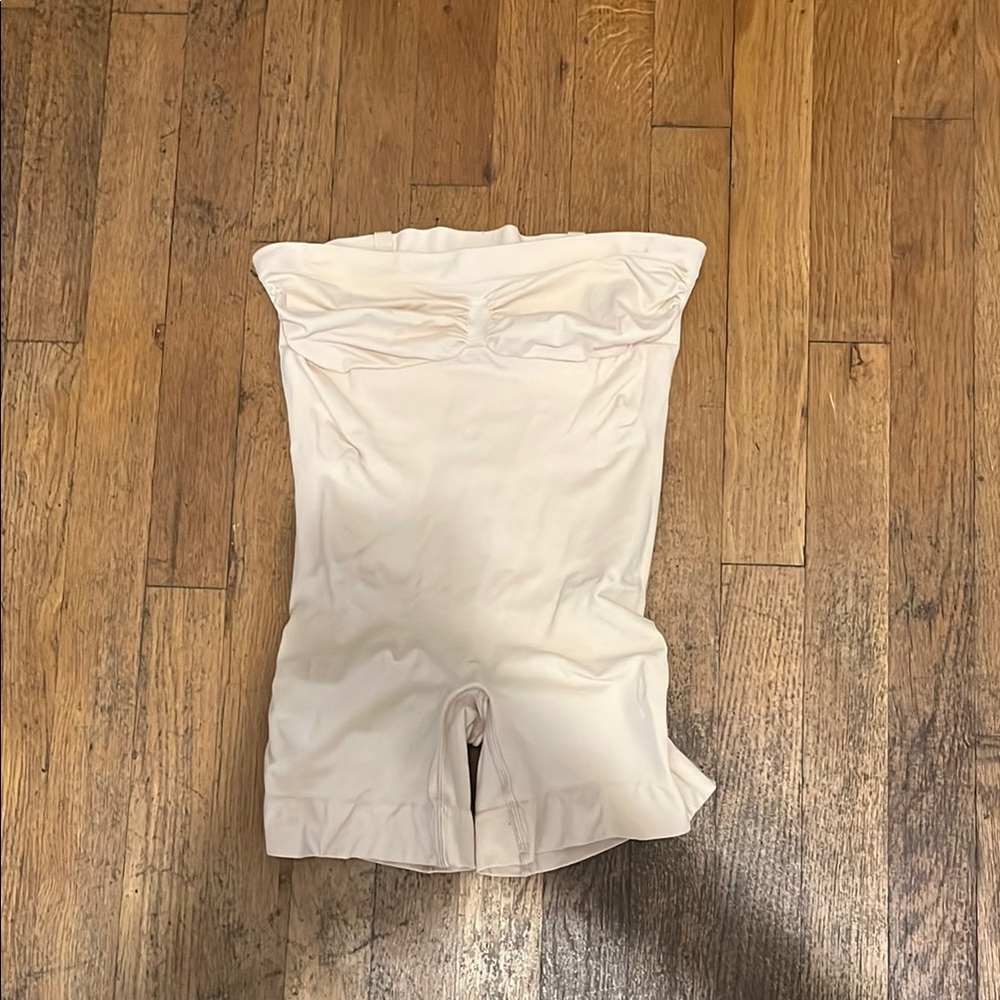 SKIMS Cream Strapless Bodysuit